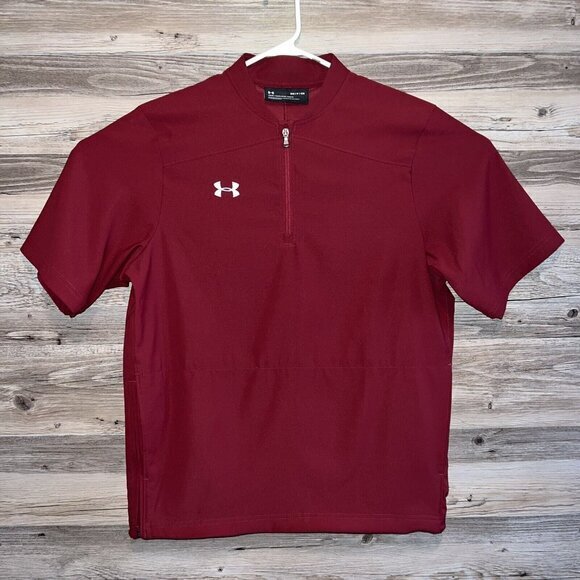 Under Armour Jacket Mens Small Short Sleeve Baseball LOT OF TWO Windbreaker - Picture 5 of 12